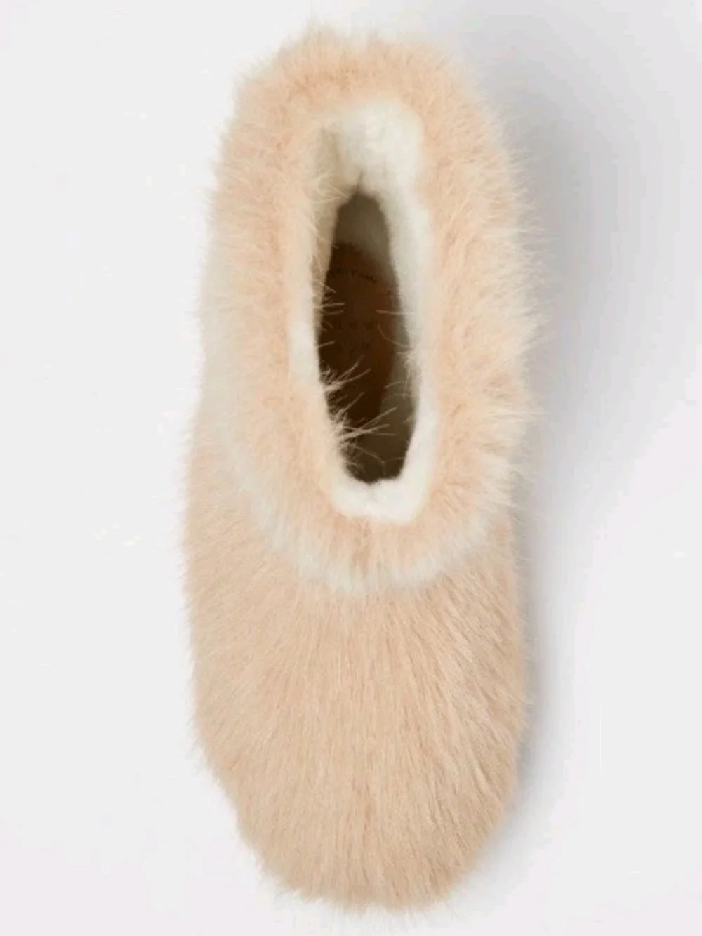 a new day Faux-Fur Tan Ankle Booties